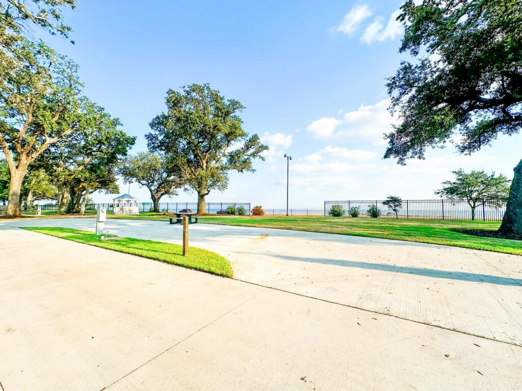 RV rental site at Gulfport Luxury RV Resort.