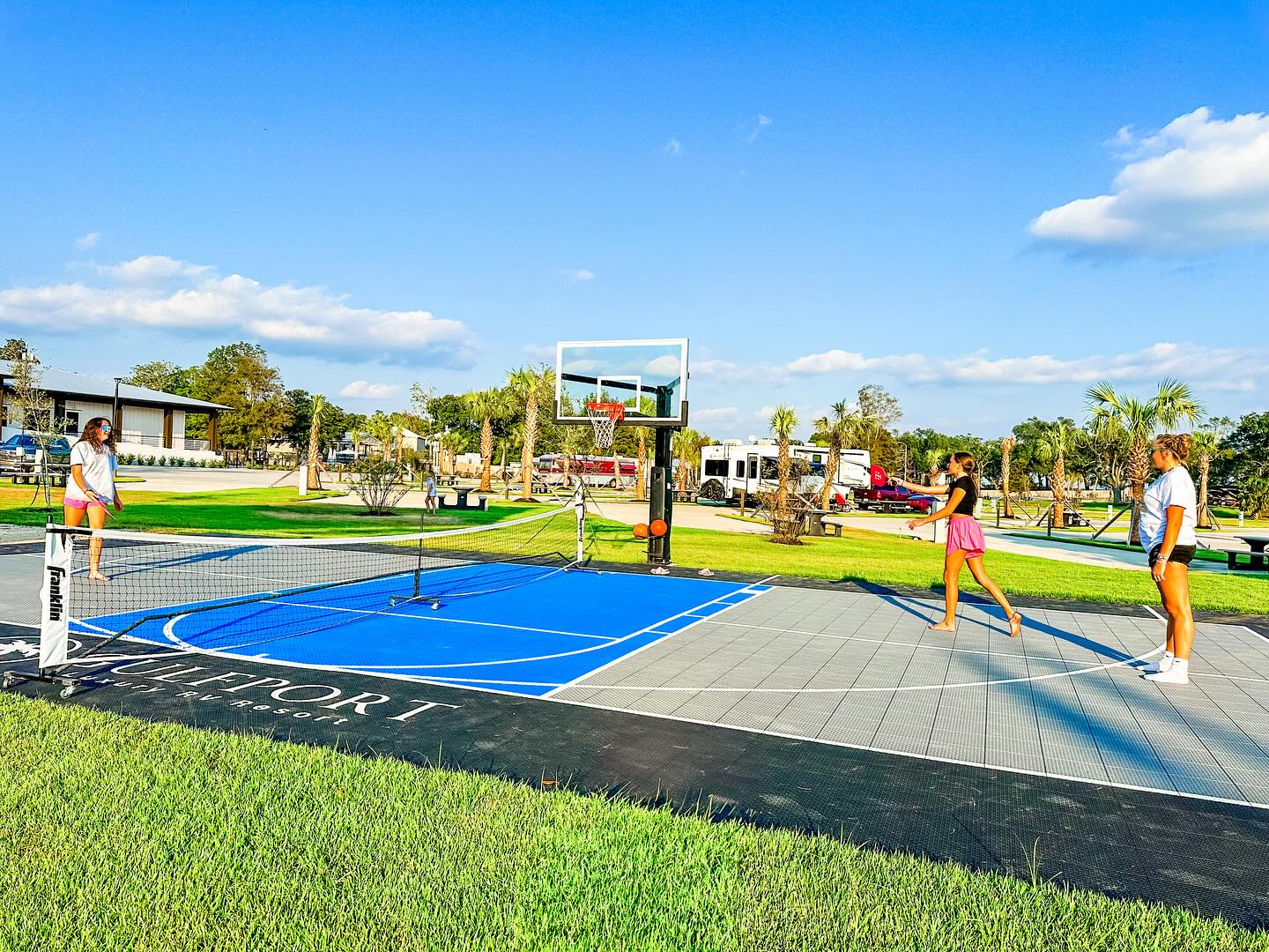 Basketball-Pickleball Basketball and pickleball court Gulfport Luxury RV Resort