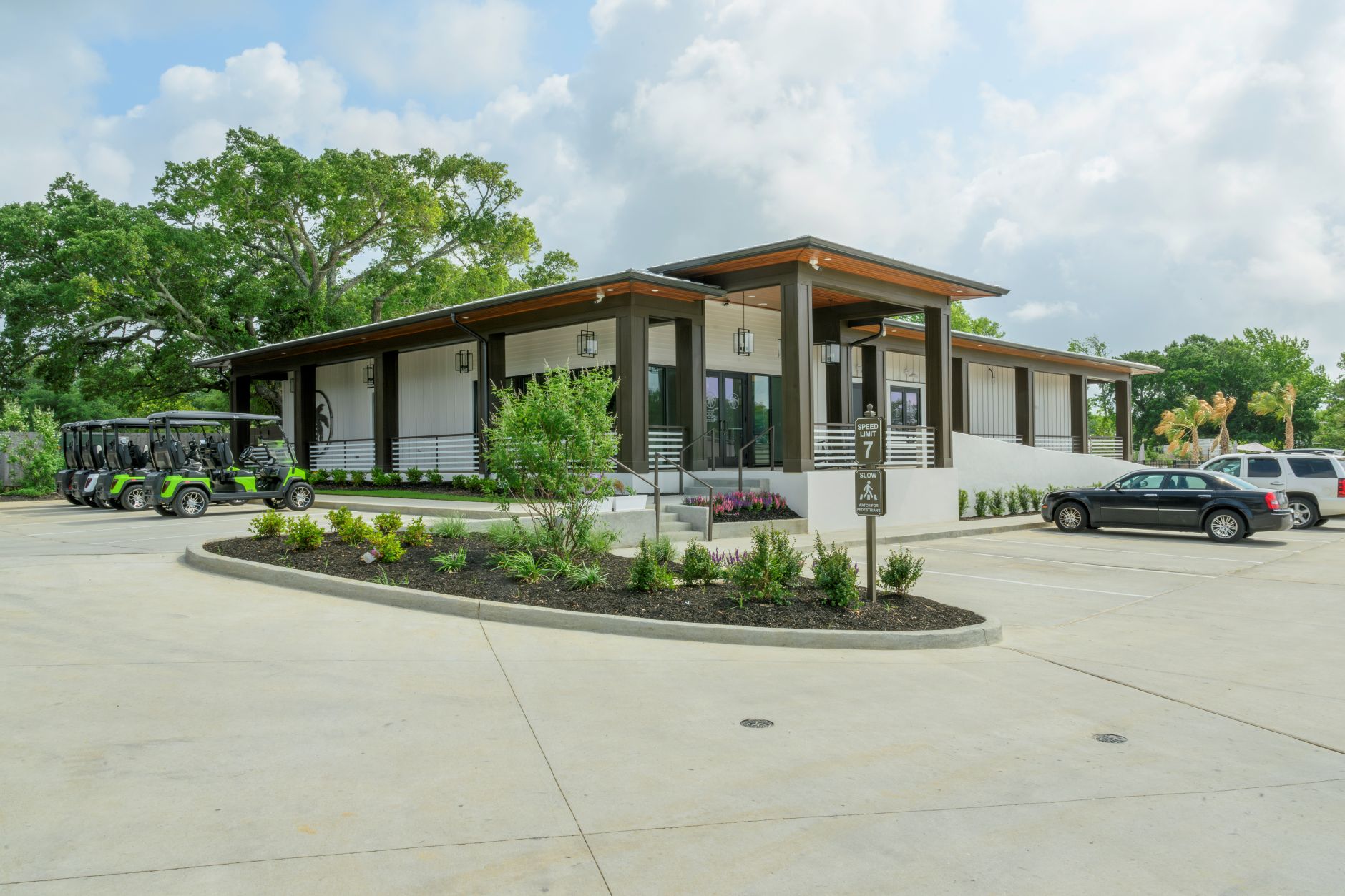 Clubhouse space for visitors to book at Gulfport Luxury RV Resort.