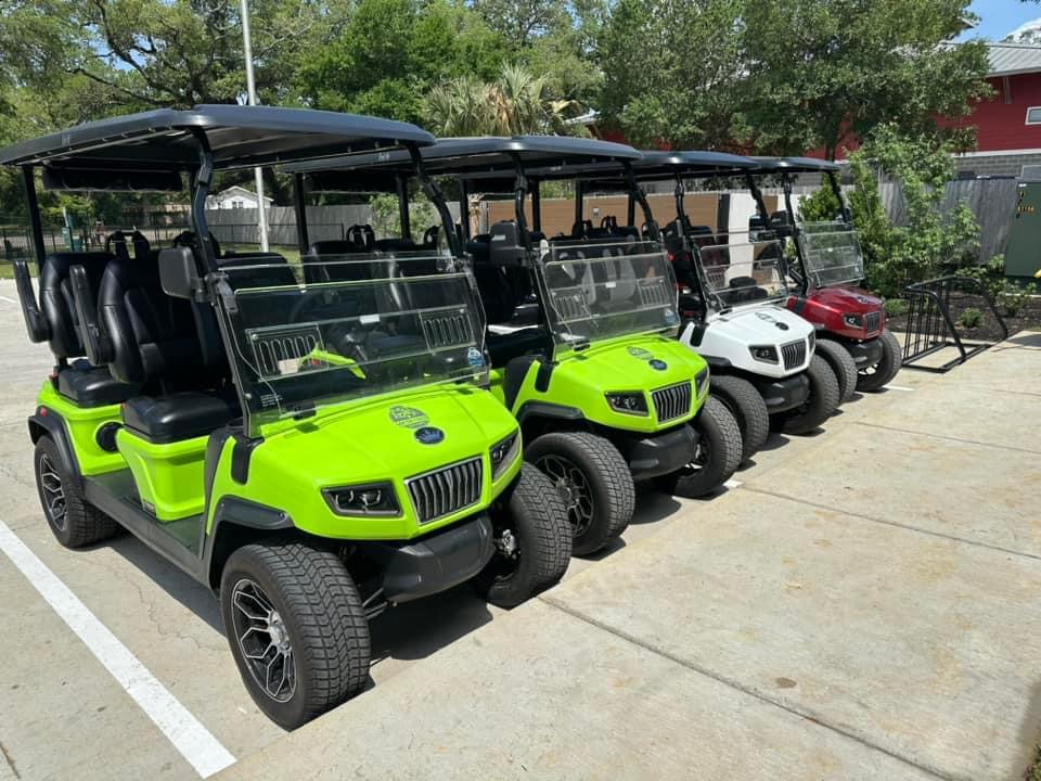 Golf Cart Rentals Golf Cart Rentals at Gulfport Luxury RV Rentals in Gulfport, MS.
