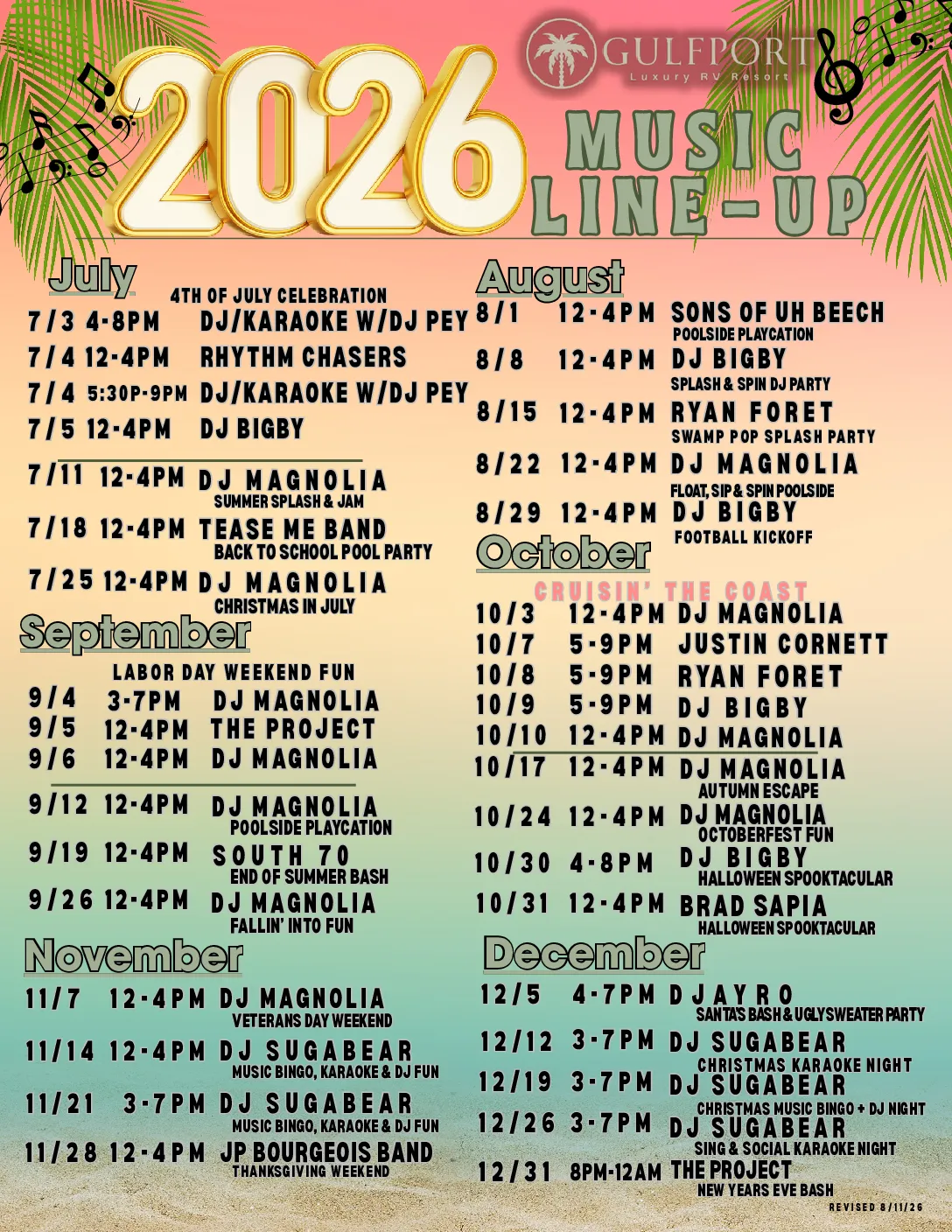 MusicLineUP 20260811 Rev Pg2 (Sept&Oct)